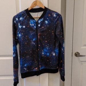 Blackmilk Galaxy Blue Bomber Jacket